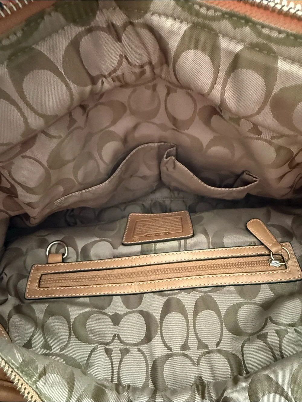 Coach Vintage Soho Glove Tanned Leather Tote Shoulder Bag Camel Tan 9544